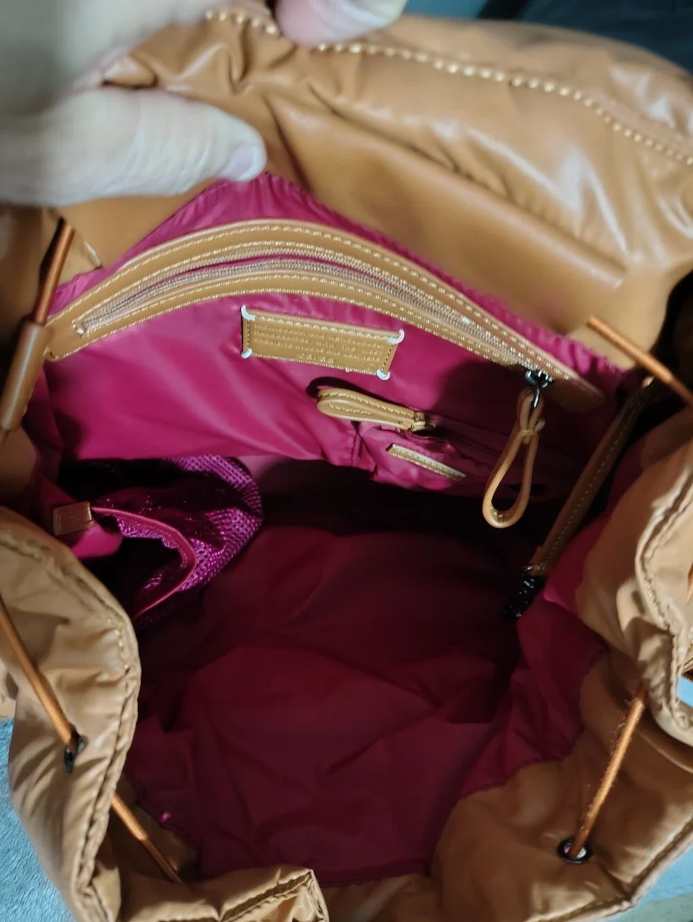 Caraa Tan Waterproof Backpack